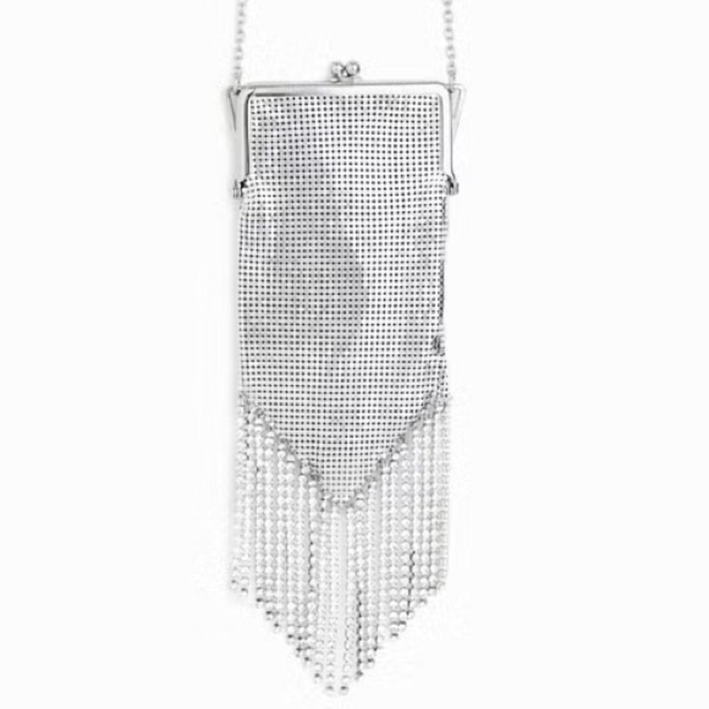 Rabanne H&M Small fringed metal mesh bag